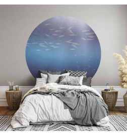 Mural de parede redondo - Fish in the depths
