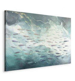 Canvas Print - School of small fish