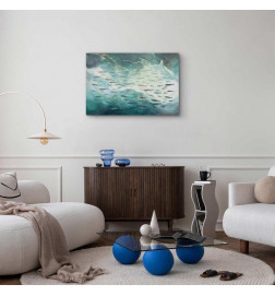 Schilderij - School of small fish