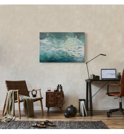 Canvas Print - School of small fish