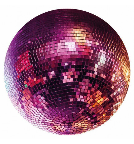 Fotomural redondo - Magenta disco ball