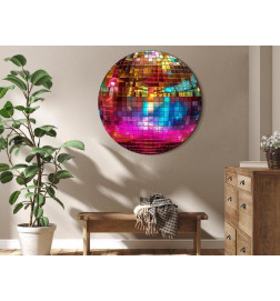 Okrogla slika - Gold disco ball