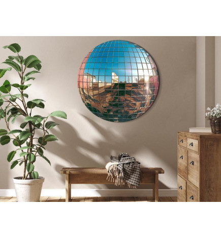 Quadro redondo - Platinum disco ball