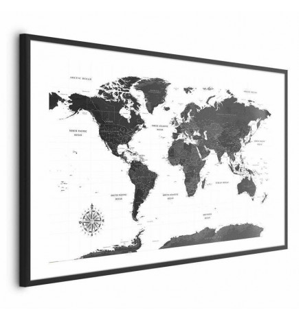Plakatas - Monochromatic Map