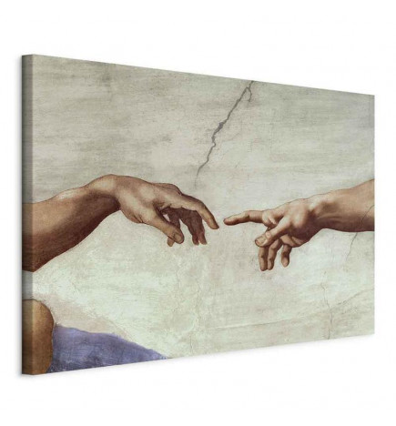 Canvas Print - Michelangelo – The Creation of Adam (hands)