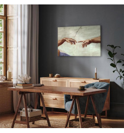Canvas Print - Michelangelo – The Creation of Adam (hands)