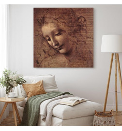 Canvas Print - Leonardo da Vinci – Head of a Young Woman (Leda)