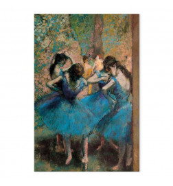 Leinwandbild - Edgar Degas – Blue Dancers