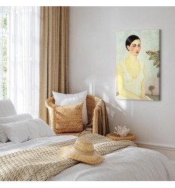 Leinwandbild - Frida Kahlo – The White Lady