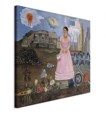 Quadro - Frida Kahlo – Self-Portrait on the Borderline Between Mexico and the United States