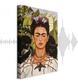 Quadro - Frida Kahlo – Self-Portrait with Thorn Necklace and Hummingbird