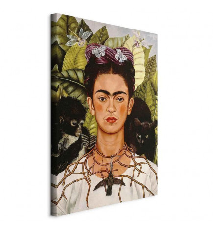 Tableau - Frida Kahlo – Self-Portrait with Thorn Necklace and Hummingbird
