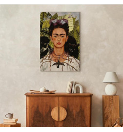 Tableau - Frida Kahlo – Self-Portrait with Thorn Necklace and Hummingbird