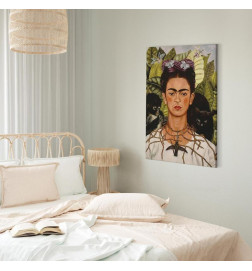 Tablou - Frida Kahlo – Self-Portrait with Thorn Necklace and Hummingbird