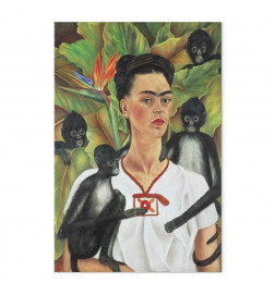 Seinapilt - Frida Kahlo – Self-Portrait with Monkeys