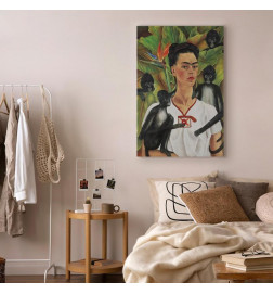 Quadro - Frida Kahlo – Self-Portrait with Monkeys