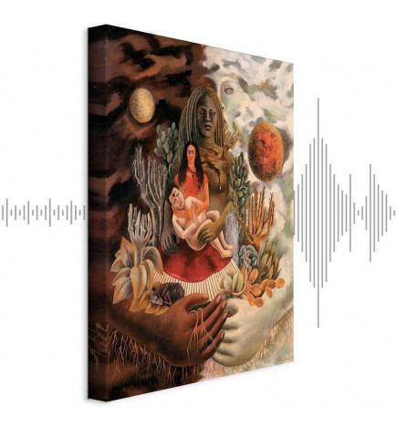 Leinwandbild - Frida Kahlo – The Love Embrace of the Universe, the Earth (Mexico), Myself, Diego, and Señor Xolotl