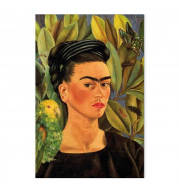 Slika - Frida Kahlo – Self-Portrait with Bonito