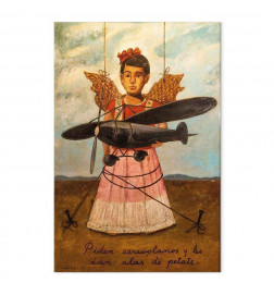 Schilderij - Frida Kahlo – They Asked for Planes and Got Straw Wings
