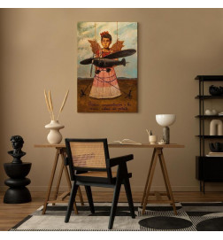 Leinwandbild - Frida Kahlo – They Asked for Planes and Got Straw Wings