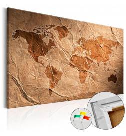 Decorative Pinboard - Paper Map [Cork Map]