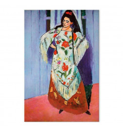 Schilderij - Henri Matisse – Madame Matisse with Manila Shawl