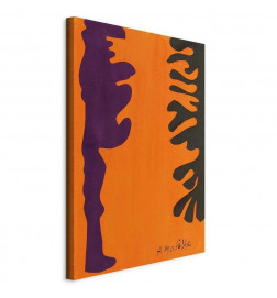 Taulu - Henri Matisse – Black and Violet Arabesques on Orange