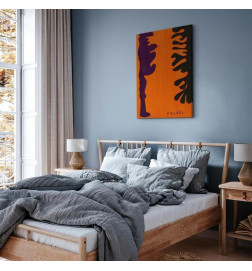 Tableau - Henri Matisse – Black and Violet Arabesques on Orange