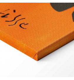 Quadro - Henri Matisse – Black and Violet Arabesques on Orange