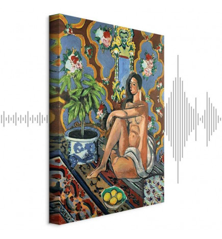 Canvas Print - Henri Matisse – Decorative Figure on Ornamental Ground