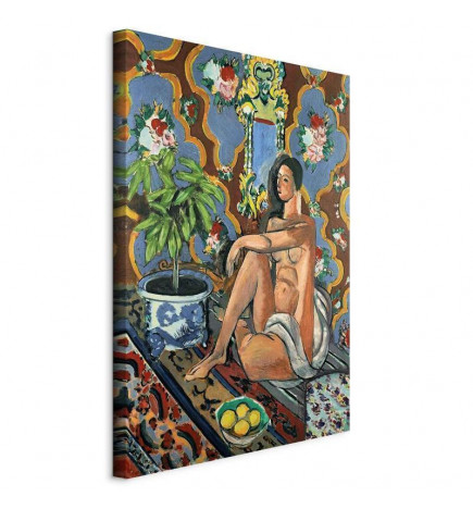 Schilderij - Henri Matisse – Decorative Figure on Ornamental Ground