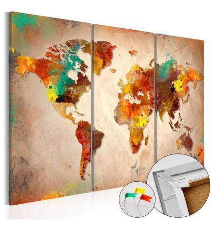 68,00 € Tablero de corcho - Painted World [Cork Map]