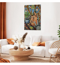 Leinwandbild - Henri Matisse – Decorative Figure on Ornamental Ground