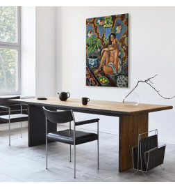 Leinwandbild - Henri Matisse – Decorative Figure on Ornamental Ground