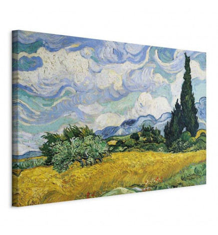 Seinapilt - Vincent Van Gogh – Wheat Field with Cypresses
