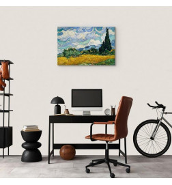 Tableau - Vincent Van Gogh – Wheat Field with Cypresses