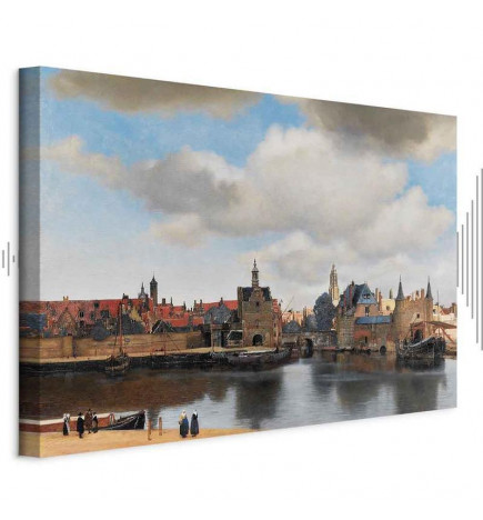 Schilderij - Jan Vermeer – View of Delft