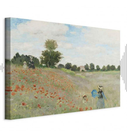 Leinwandbild - Claude Monet – Poppy Field near Argenteuil