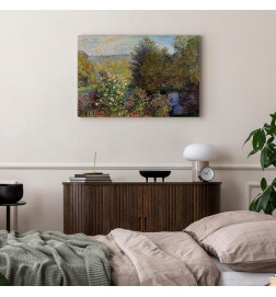 Canvas Print - Claude Monet – Garden at Montgeron (detail)