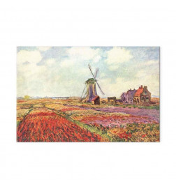 Seinapilt - Claude Monet – Tulip Fields with Windmill