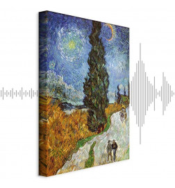 Paveikslas - Vincent van Gogh – Road with Cypress and Star