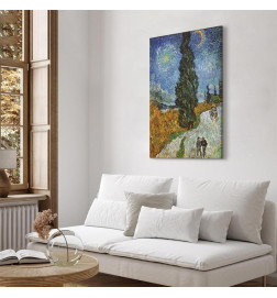 Seinapilt - Vincent van Gogh – Road with Cypress and Star