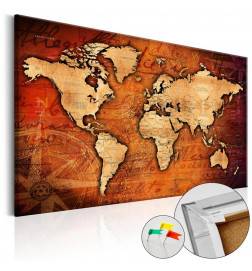 68,00 € Korkbild - Amber World [Cork Map]