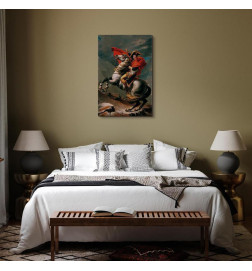 Schilderij - Jacques-Louis David – Napoleon Crossing the Alps