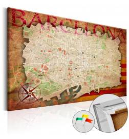 Pinboard su Barselonos Arredalacasa žemėlapiu