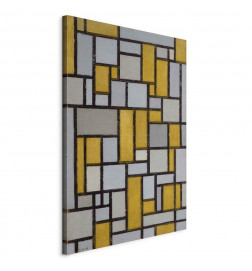 Wandbild XXL - Piet Mondrian – Composition with Grid 27
