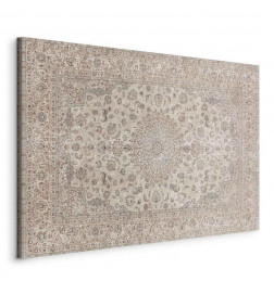 Taulu - Sand carpet - worn Persian carpet with rich decorative motifs