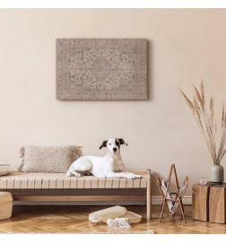 Quadro - Sand carpet - worn Persian carpet with rich decorative motifs