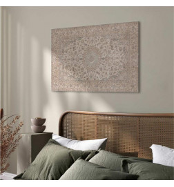 Taulu - Sand carpet - worn Persian carpet with rich decorative motifs