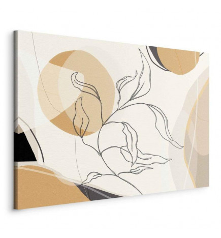 Tableau - Landscape with a leaf